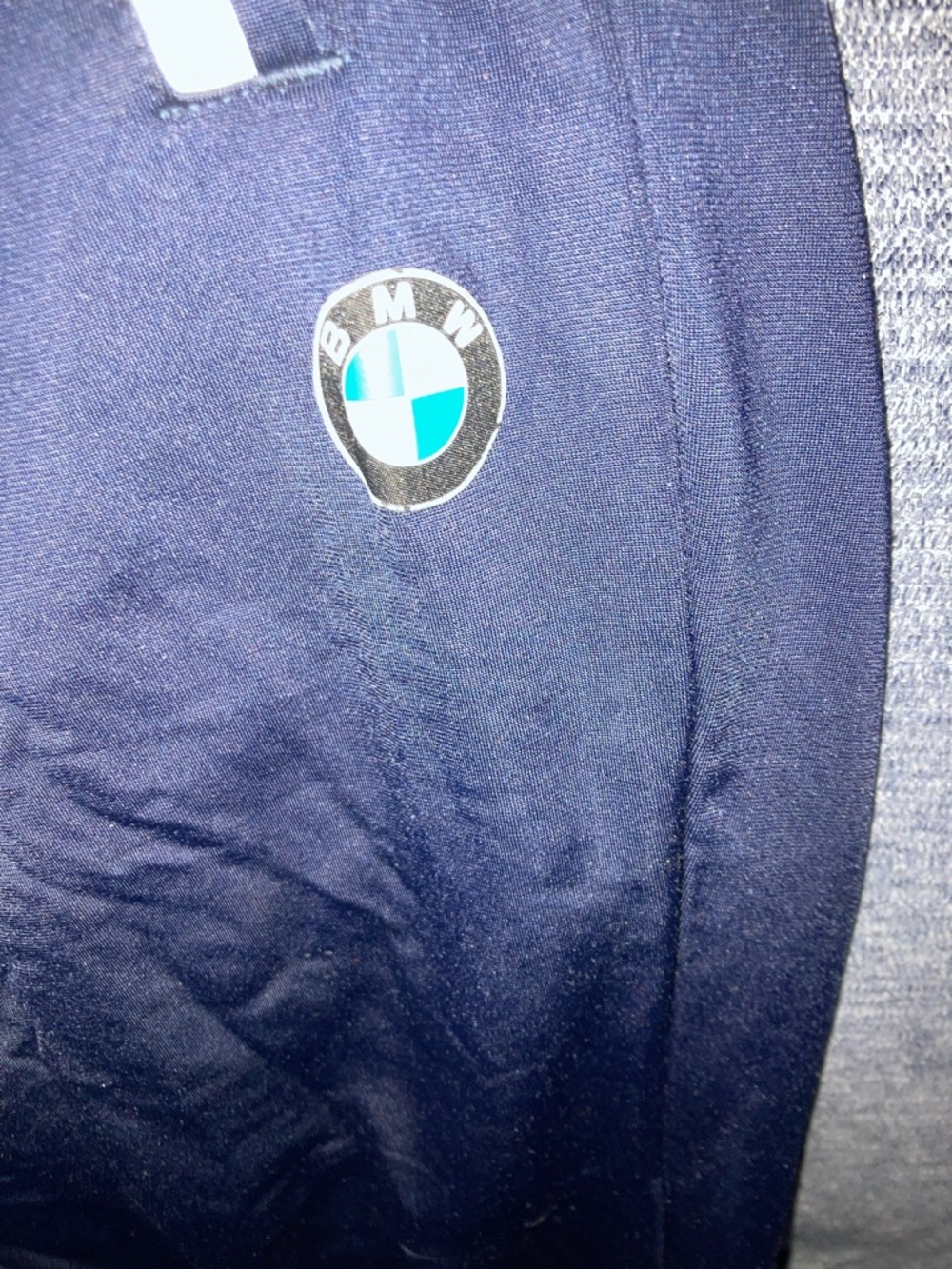 BMW Black Track Pants with White Logos - Picture 3 of 6
